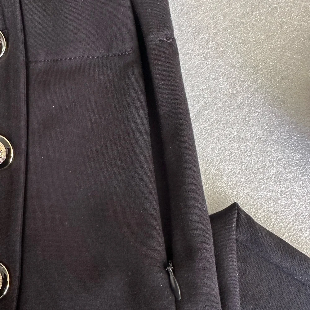 Ann Taylor The Sailor Dramatic Black Wide-Leg Stretchy Trousers Pants Size 16P - Picture 11 of 15